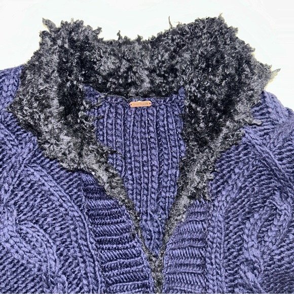 Free People Black and Brown Cardigan Sweater North Star Sweater - Picture 9 of 9